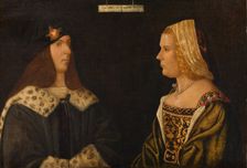 Double Portrait of a Young Man and Young Woman, c1520. Creator: Giovanni Paolo d Agostino