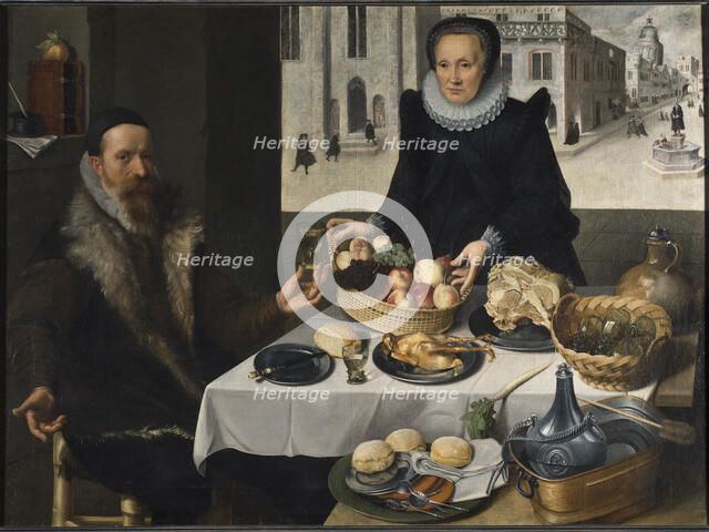 Double Portrait of an Elderly Couple.