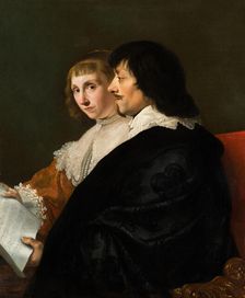 Double Portrait of Constantijn Huygens (1596-1687) and Suzanna van Baerle (1599-1637). Creator: Jacob van Campen