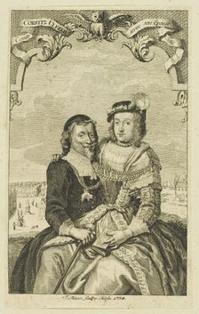 Double portrait of Corfitz Ulfeldt and his wife Leonora Christina, 1754. Creator: Haas, Jonas (1720-1775)