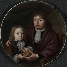 Double Portrait of Isaac Pontanus and Hendrik van Beek, 1689. Creator: Michiel van Musscher