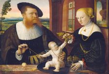 Double Portrait of Justinian von Holzhausen and His Wife Anna, née Fürstenberg, 1536. Creator: Conrad Faber von Creuznach