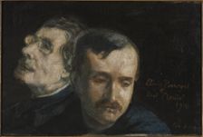 Double portrait of Paul Claudel and Élémir Bourges