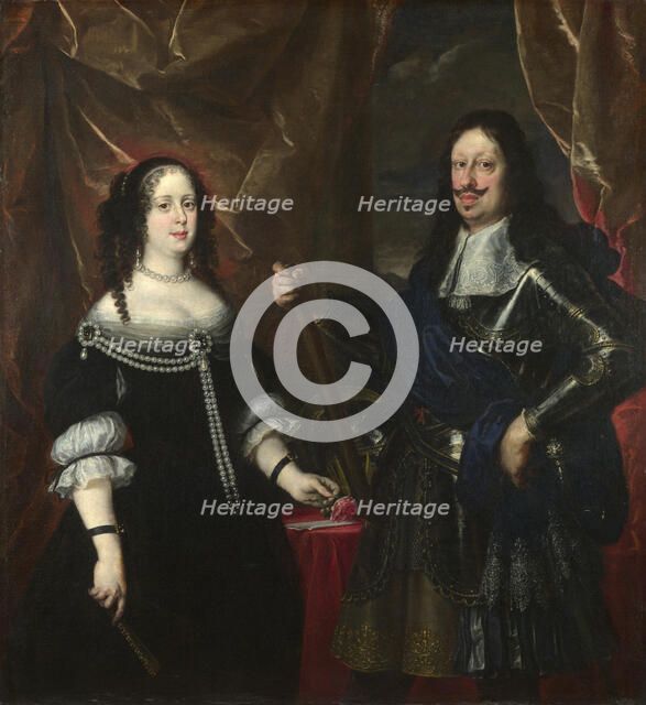 Double Portrait of the Grand Duke Ferdinand II of Tuscany and his Wife Vittoria della Rovere, 1660s. Artist: Sustermans, Justus (Giusto) (1597-1681)