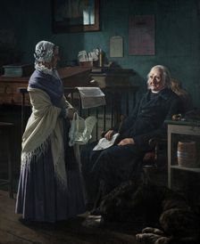 Double portrait of the merchant Christopher Friedenreich Hage (1759-1849) and his wife..., 1849. Creator: Wilhelm Marstrand