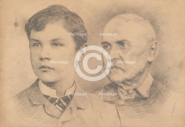 Double-portrait, around 1925. Creator: Ivan Zabota.