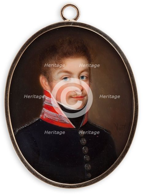 Double Portrait, Father and Son, 1809. Creator: Johann Carl Frederik Viertel.