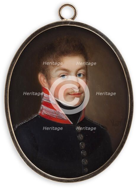 Double Portrait, Father and Son, 1809. Creator: Johann Carl Frederik Viertel.