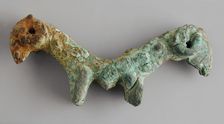 Double Ram Protome, between c.1350 and c.800 B.C.. Creator: Unknown