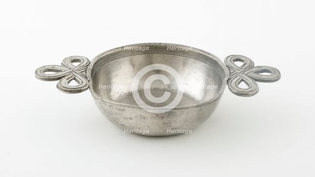 Double Ribbon-Handled Porringer, Netherlands, probably 1786. Creator: Unknown.