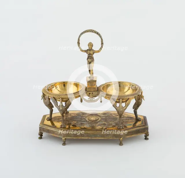 Double Salt (one of a pair), Paris, 1798/1809. Creators: Martin-Guillaume Biennais, Pierre-Benoît Lorillon.