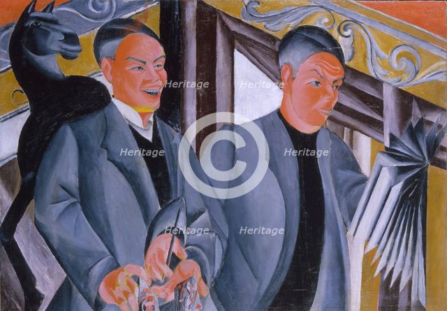 Double Self-Portrait, 1911. Creator: Victor Barthe.