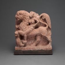 Double -Sided Capital with Female Figure Astride a Lion, c. 1st century A.D. Creator: Unknown