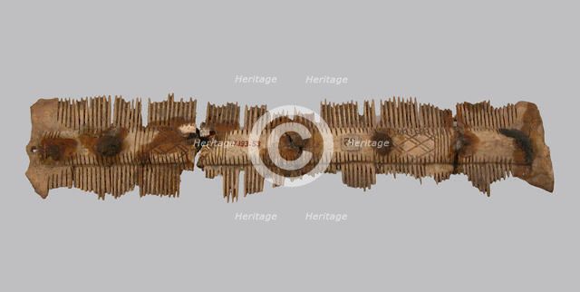 Double-Sided Comb, Frankish, 7th century. Creator: Unknown.