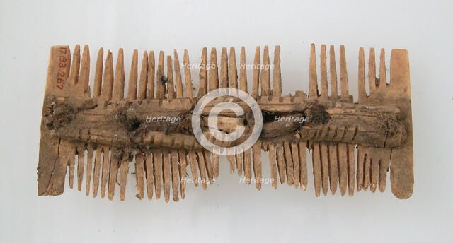 Double-Sided Comb, Frankish, 7th century. Creator: Unknown.