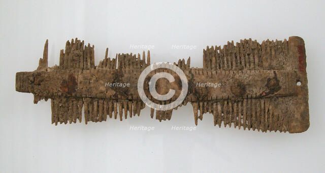 Double-Sided Comb, Frankish, 7th century. Creator: Unknown.