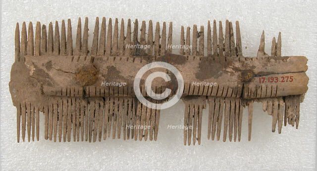 Double-Sided Comb, Frankish, 7th century. Creator: Unknown.