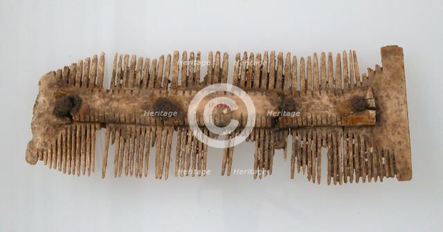 Double-Sided Comb, Frankish, 7th century. Creator: Unknown.