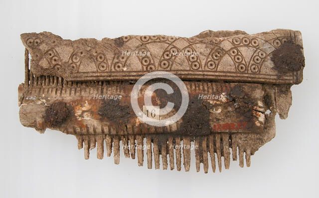 Double-Sided Comb, Frankish, 7th century. Creator: Unknown.