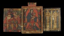 Double-sided Icon with Scenes from the Life of Christ, the Virgin Mary, and the Saints, 18th century Creator: Unknown