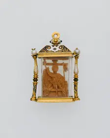Double-Sided Pendant with the Deposition and the Resurrection, Spain, 16th century. Creator: Unknown