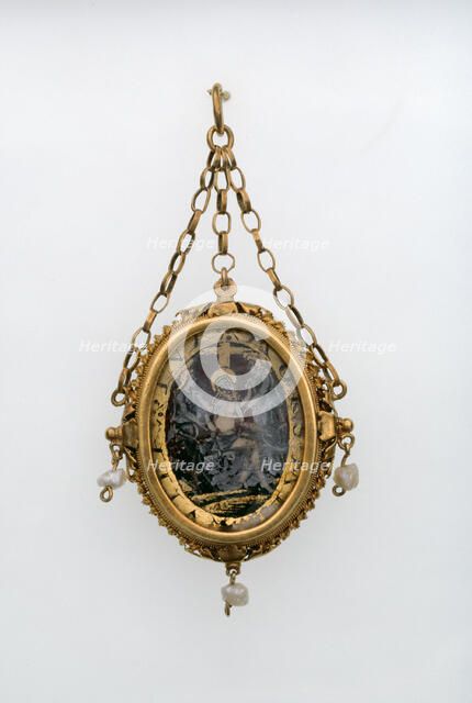 Double-Sided Pendant with the Presentation in the Temple and the Resurrection, c1575-c1625. Creator: Unknown.