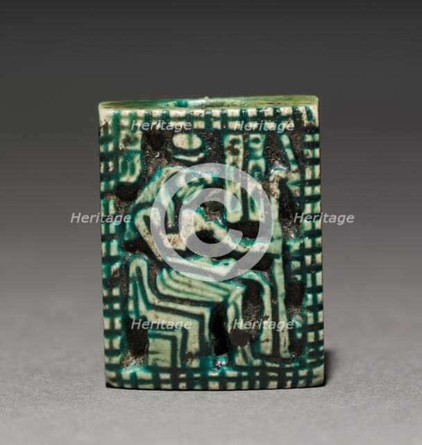 Double-Sided Plaque Amulet, 1069-715 BC. Creator: Unknown.