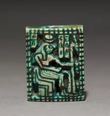 Double-Sided Plaque Amulet, 1069-715 BC. Creator: Unknown