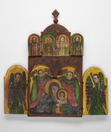 Double-sided Polyptych with the Virgin and Child, Saint George and the Young..., late 18th cent. Creator: Unknown