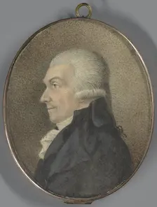 Double-sided portrait miniature: Arend Willem Baron van Reede, 1800-1830. Creator: Anon