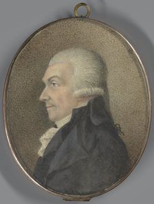 Double-sided portrait miniature: Arend Willem Baron van Reede, 1800-1830. Creator: Anon
