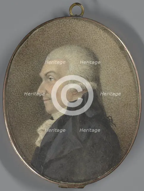 Double-sided portrait miniature: Arend Willem Baron van Reede, 1800-1830.  Creator: Anon.