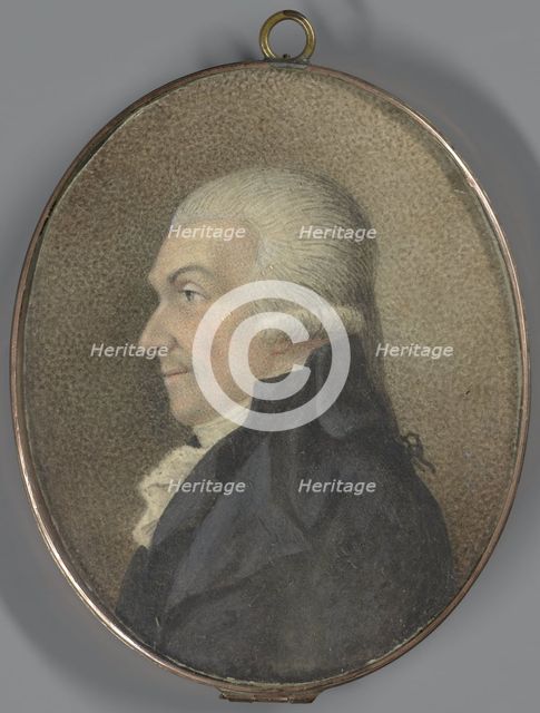Double-sided portrait miniature: Arend Willem Baron van Reede, 1800-1830.  Creator: Anon.