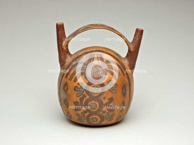 Double Spout Vessel Depicting an Abstract Animal or Being, 180 B.C./A.D. 500. Creator: Unknown.