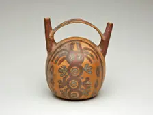Double Spout Vessel Depicting an Abstract Animal or Being, 180 B.C./A.D. 500. Creator: Unknown