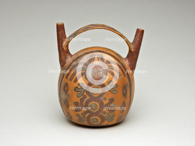 Double Spout Vessel Depicting an Abstract Animal or Being, 180 B.C./A.D. 500. Creator: Unknown.