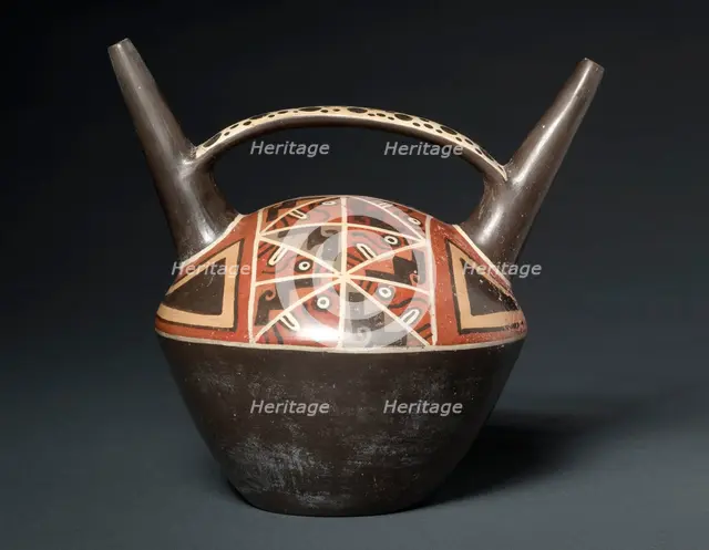 Double-Spouted Vessel, 500-900. Creator: Unknown.