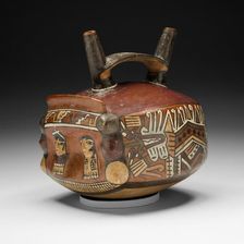Double-Spouted Vessel Representing a Templelike Structure, 180 B.C./A.D. 500. Creator: Unknown