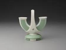 Double Vase, Stoke-on-Trent, 1870. Creator: Christopher Dresser