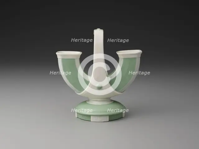 Double Vase, Stoke-on-Trent, 1870. Creator: Christopher Dresser.