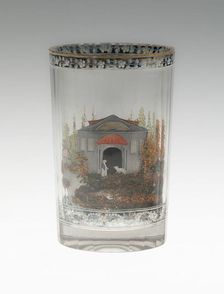 Double-Walled Beaker, Russia, c. 1800/20. Creators: Aleksandr Vershinin, Bakhmetiev Crystal Works