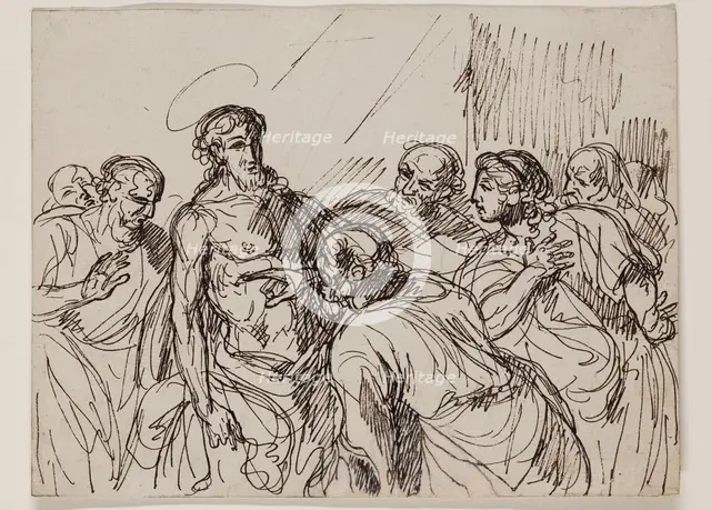 Doubting Thomas, between late 18th and early 19th century. Creator: Francois-Xavier Fabre.