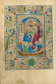 Doubting Thomas; Book of Hours, about 1460. Creator: Unknown