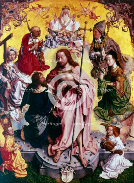 Doubting Thomas placing his hand into Christ's wound, c1499. Artist: Master of the altarpiece of St Bartholomew