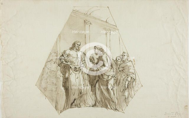 Doubting Thomas (Spandrel Design), n.d. Creator: Domenico Pozzi.