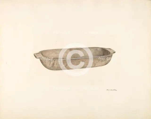 Dough Bowl, c. 1940. Creator: Jesus Pena.