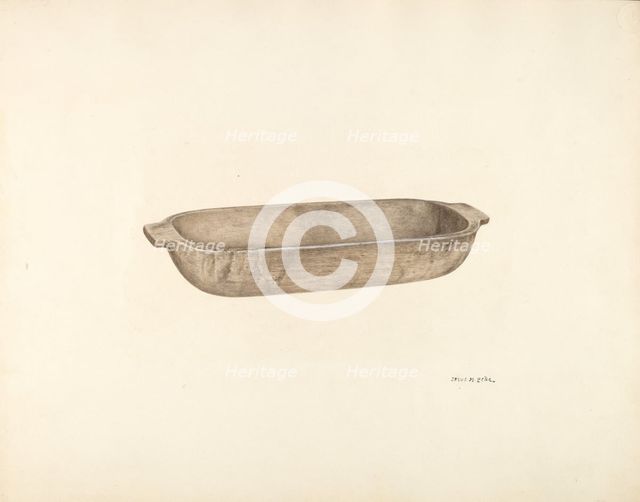 Dough Bowl, c. 1940. Creator: Jesus Pena.
