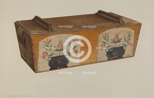 Dough Trough, c. 1940. Creator: M. Rosenshield-von-Paulin.