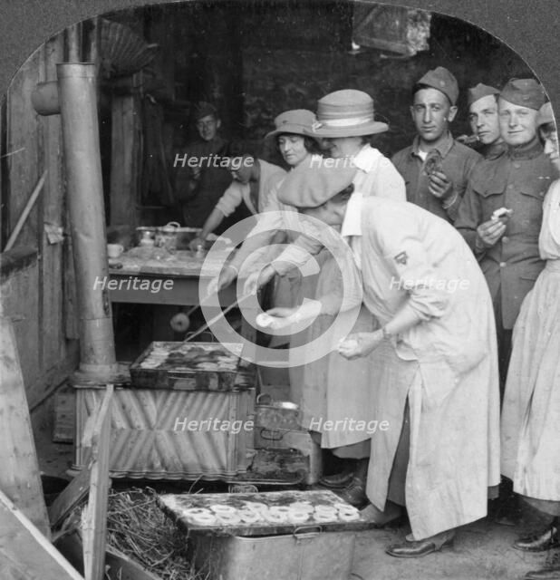Doughnuts for doughboys, Montabaur on the Rhine, Germany, c1918-c1919. Artist: Keystone View Company
