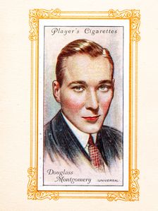 Douglass Montgomery Collectables Picture of movie stars that came with the Players cigarette packet, Creator: Unknown